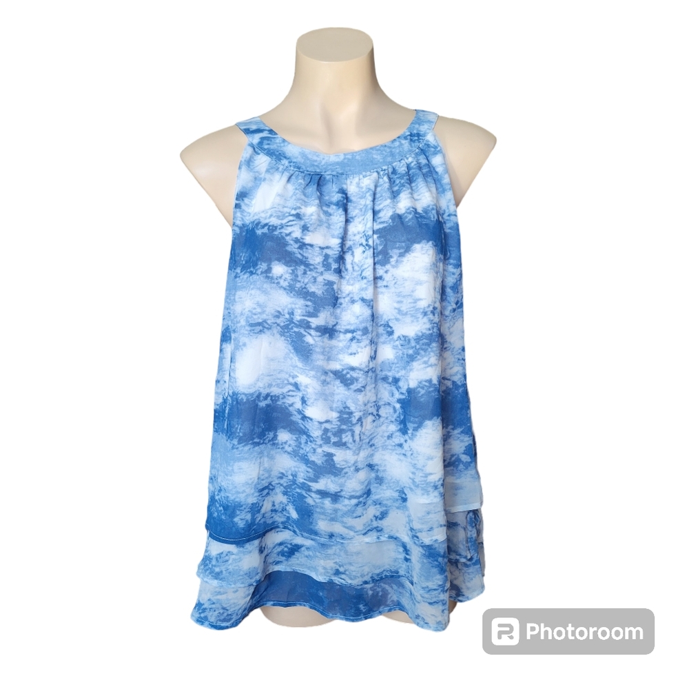 NWOT Unbranded Women's L Tiered Tank Top